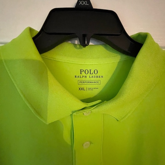 Ralph Lauren Green Performance Polo Shirt Classic Style - Picture 2 of 4